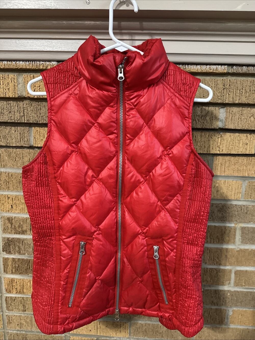 Goode Rider Quilted Vest Equestrian Insulated Womens Medium Red EUC